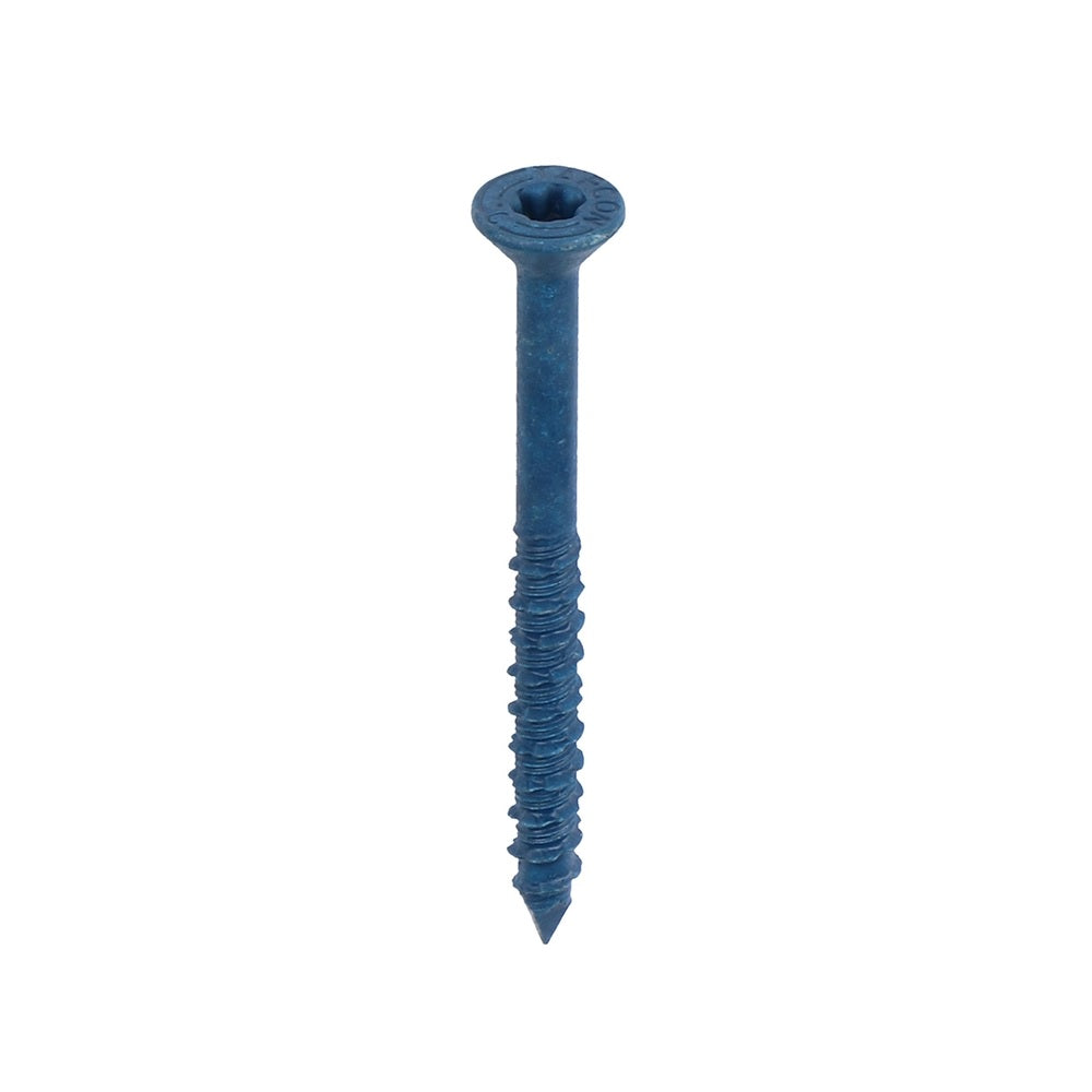 Tapcon 28285 Star Flat Head Concrete Screws, 2-3/4", Steel