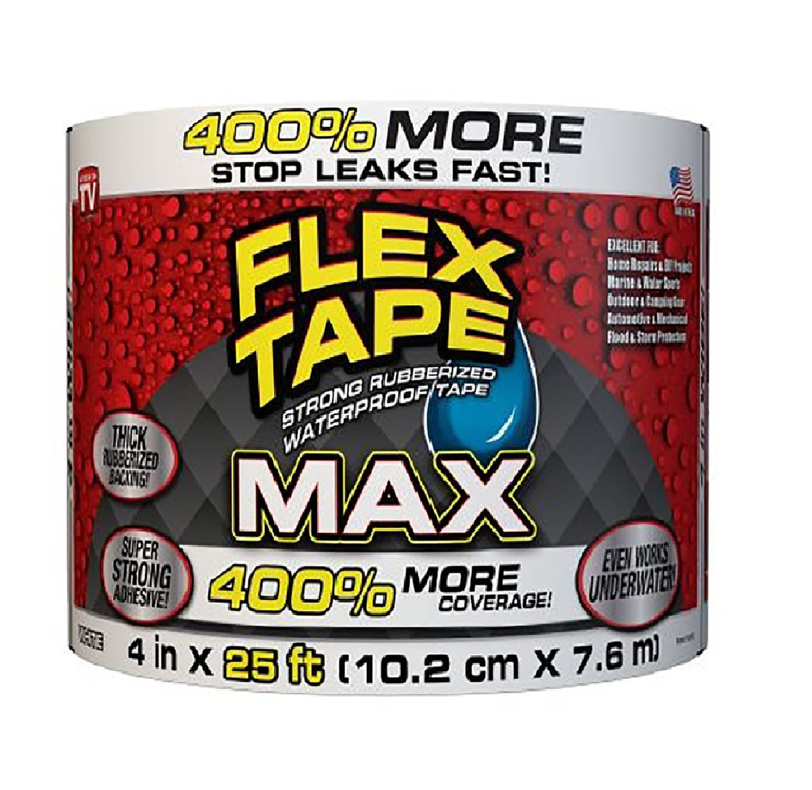 Flex Tape TFSMAXWHT04 MAX Waterproof Repair Tape