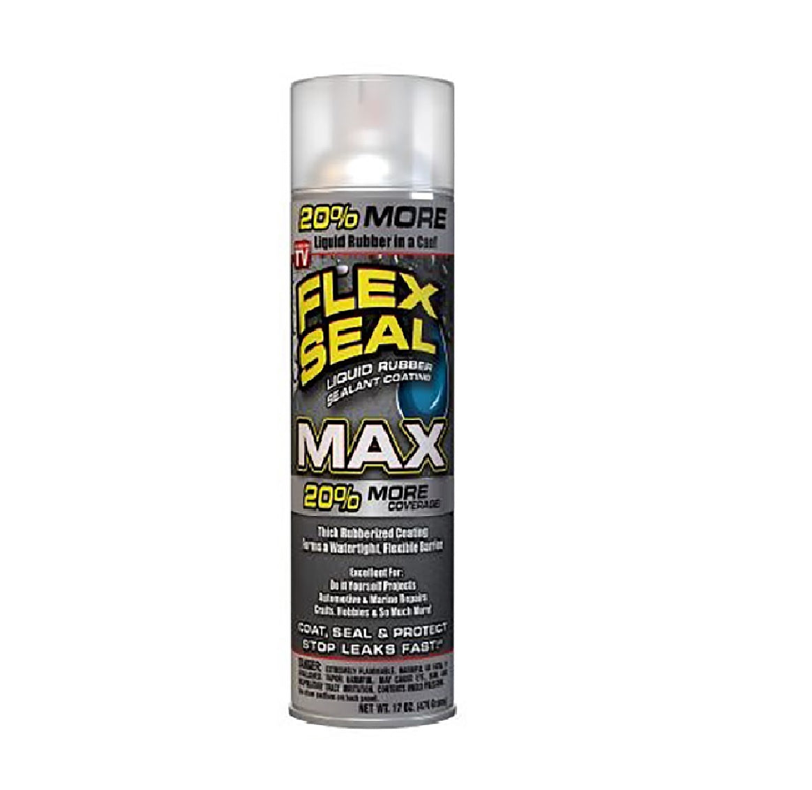 Flex Seal FSMAXCLR24 As Seen On Tv MAX Rubber Spray Sealant