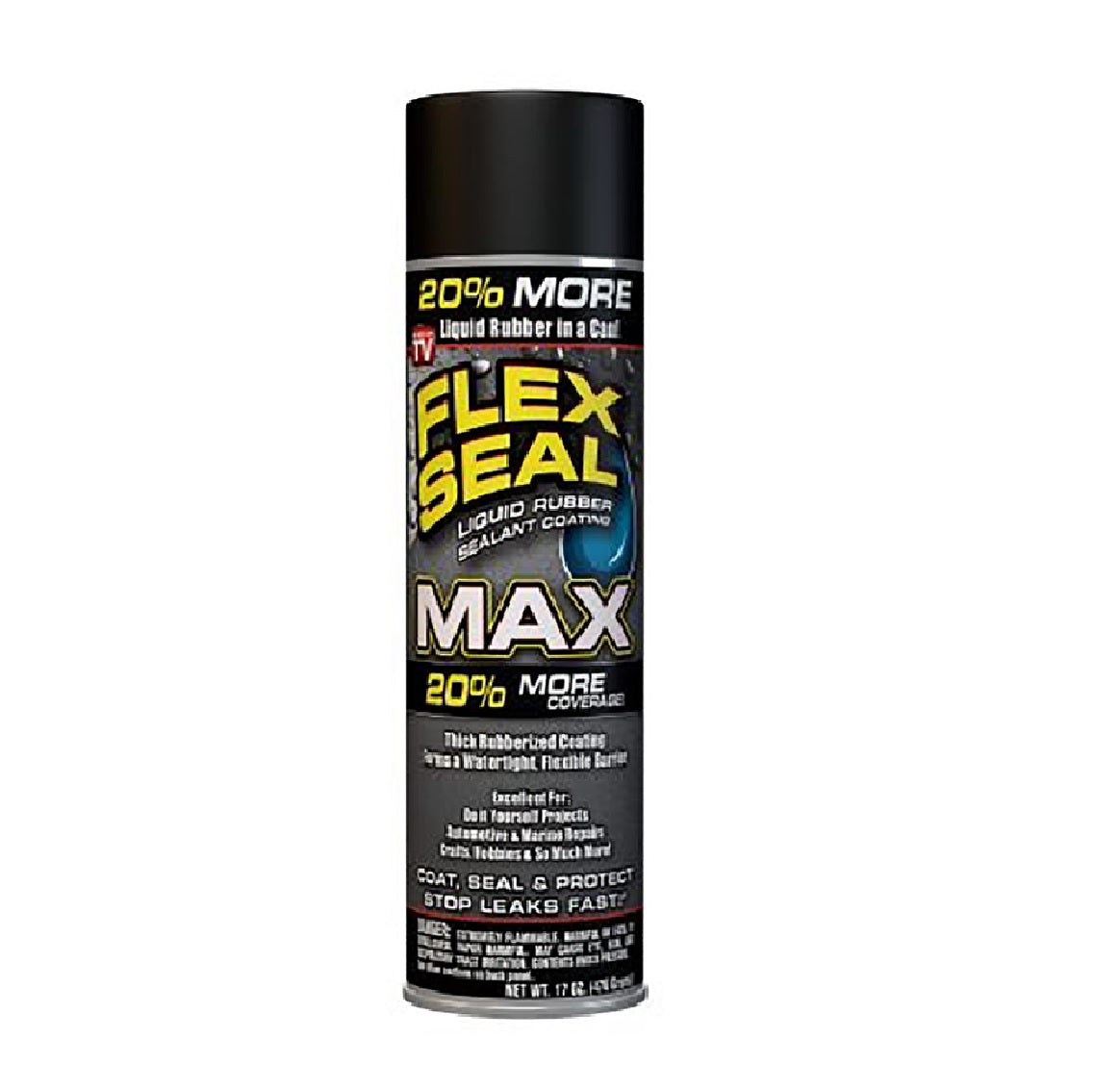 Flex Seal FSMAXBLK24 As Seen On Tv MAX Rubber Spray Sealant
