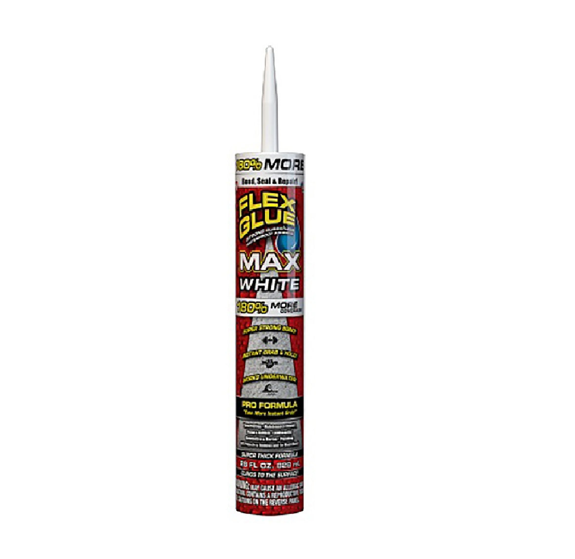 Flex Glue GFSMAXWHT28 MAX Flexible Adhesive, White