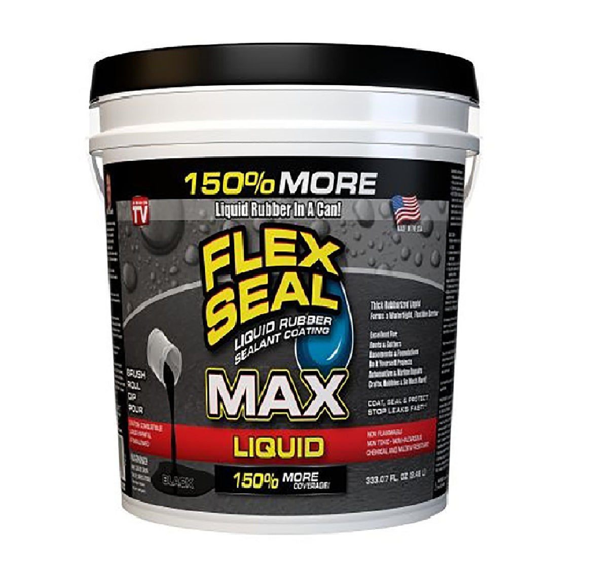 Flex Tape LFSMAXBLK02 Liquid Rubber Sealant Coating