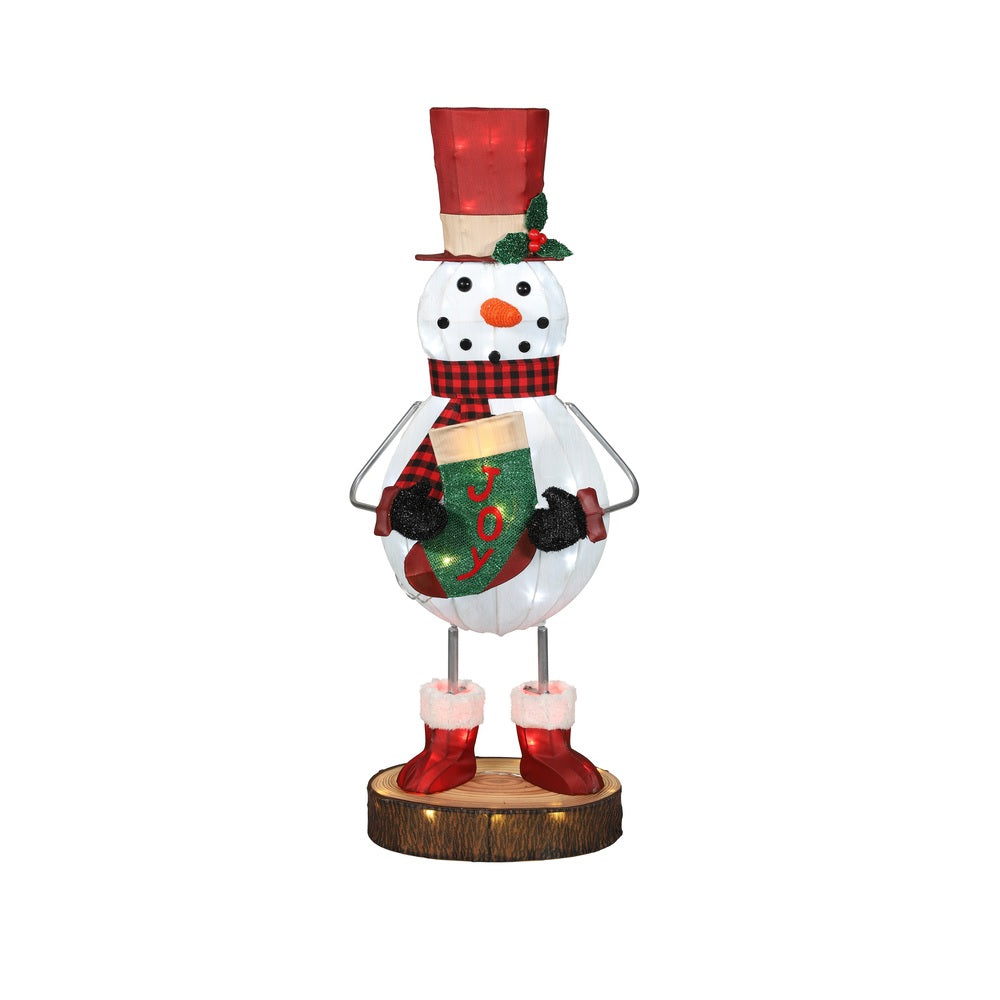 Celebrations 327-YD1078L LED Yard Decor Snowman, 36", Warm White