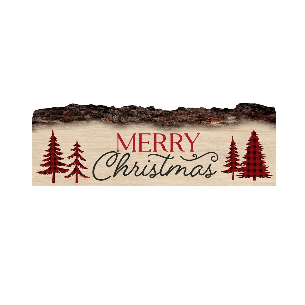 P Graham Dunn ACE-231029A1 Live Edge Merry Christmas Sign