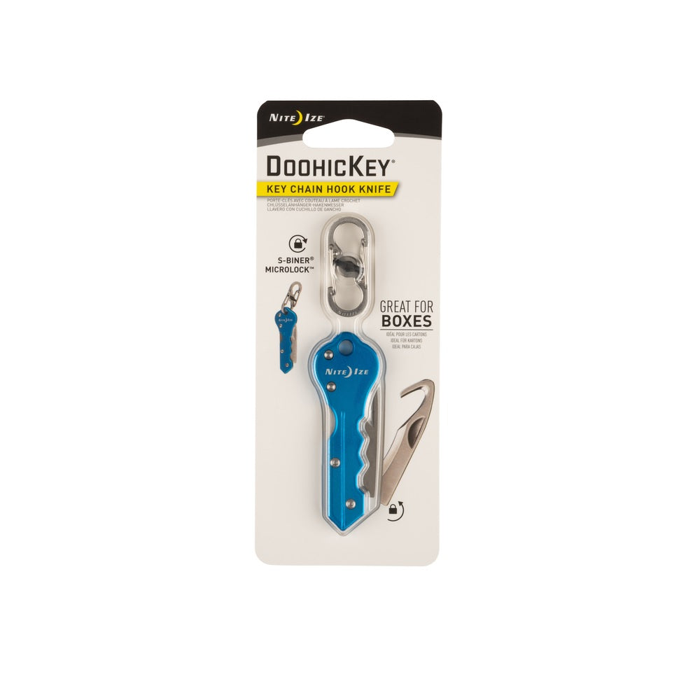 Nite Ize KMTC-03-R7 DoohicKey Key Chain Knife, Blue