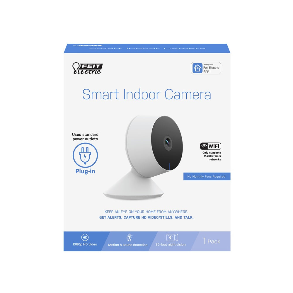 Feit Electric CAM1/WIFI Wi-Fi Security Camera, Black/White