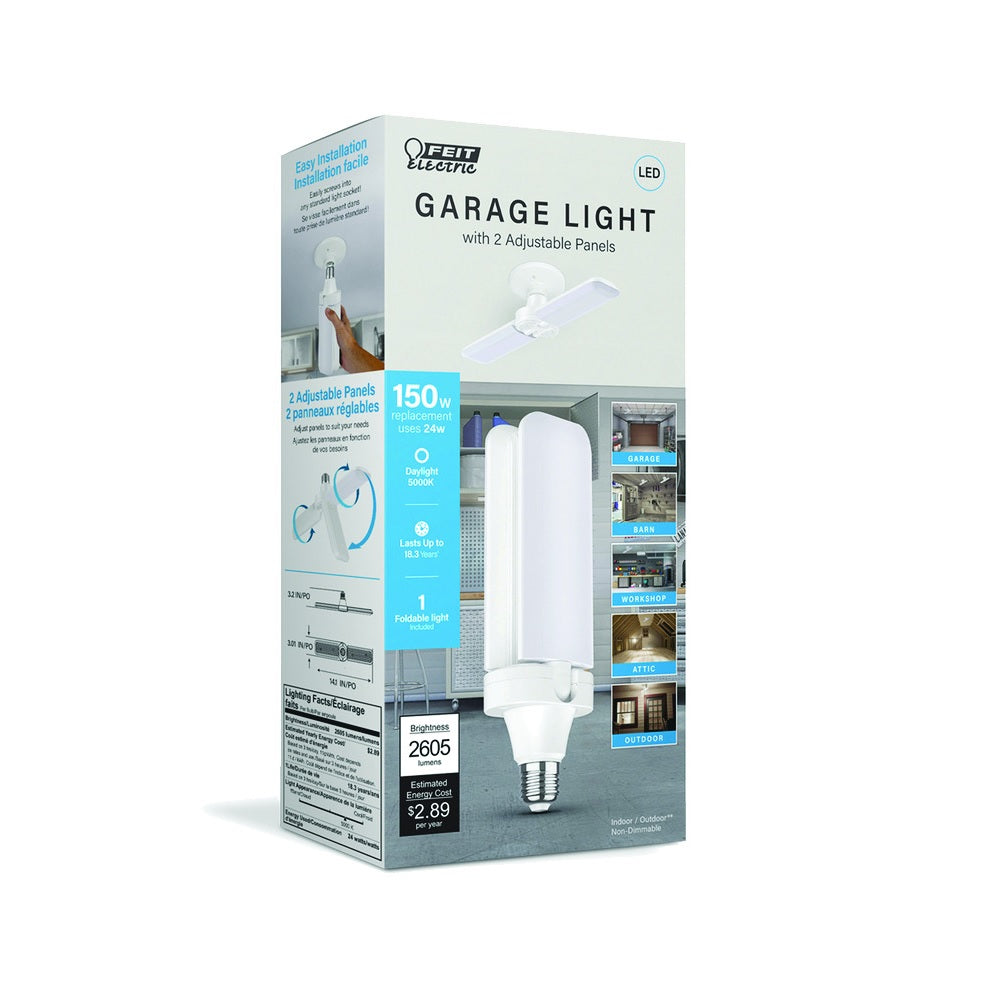 Feit Electric ADJ2600/5K/LED ED26 LED HID Daylight Specialty Bulb, 24 watt
