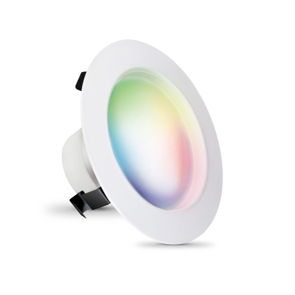 Feit Electric LEDR4/RGBW/AG LED Dimmable Recessed Downlight, White, 8 watt