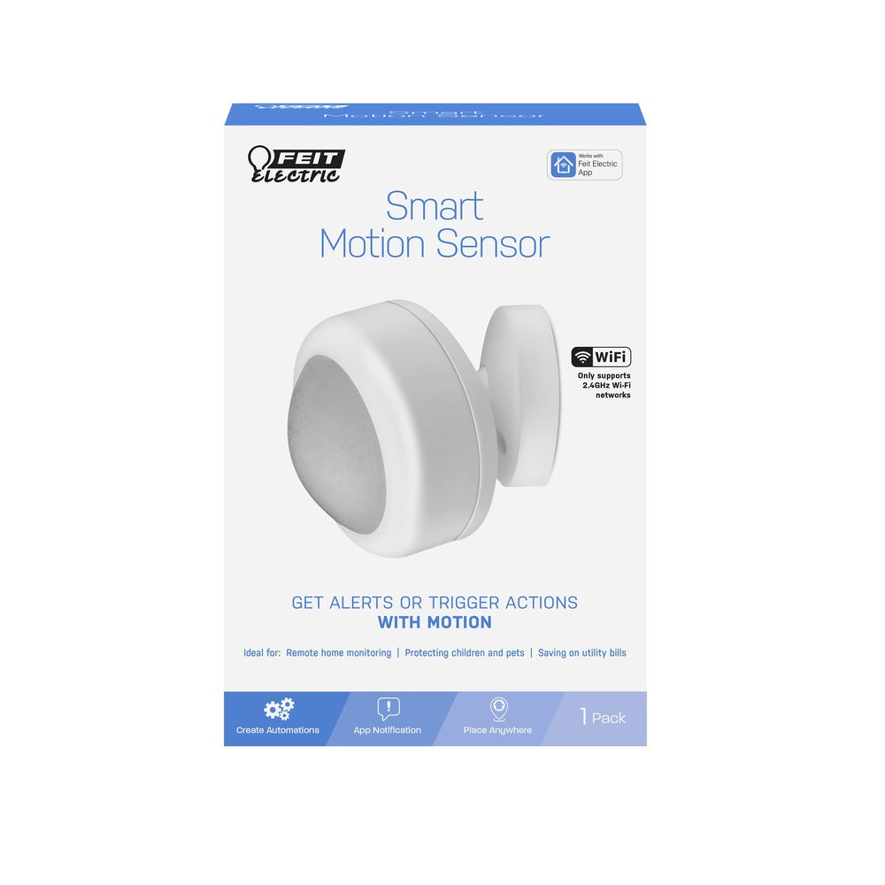 Feit Electric MOTPIR/WIFI/BAT Motion-Sensing Security Light, 2.36", White