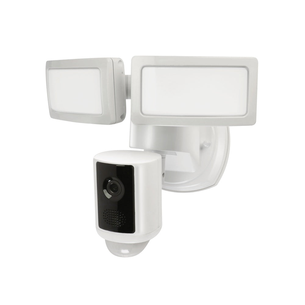 Feit Electric Motion-Sensing Security Light with Video Camera, White