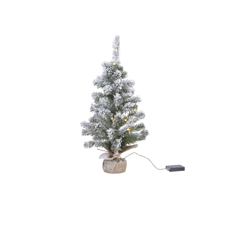 Everlands 680003 10 count Flocked Christmas Tree, 1-1/2'