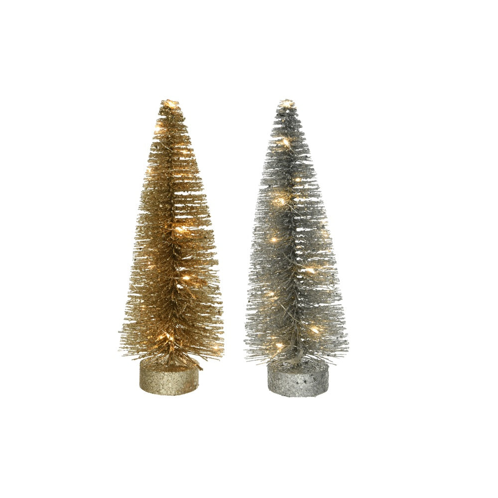 Decoris 483820 LED Mini Christmas Tree, 12", Assorted