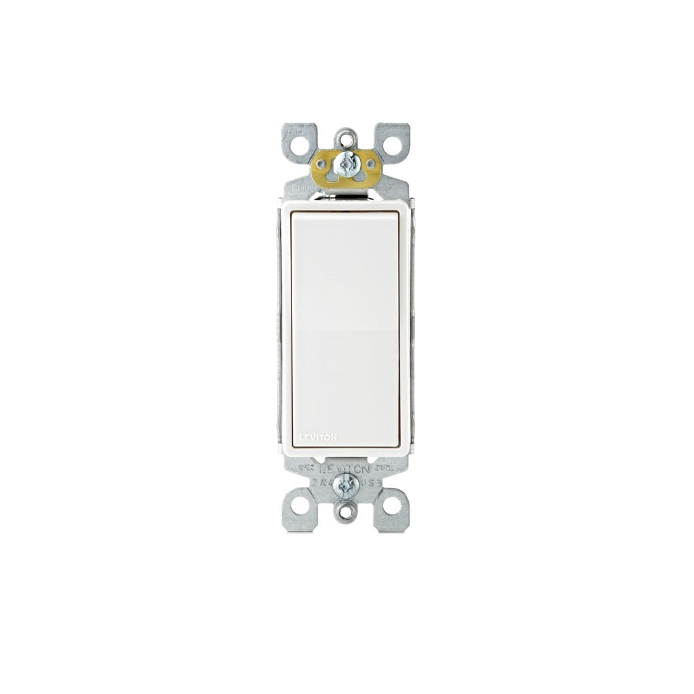 Leviton 05603-2AW 15 amps AC Quiet Switch, White, 125 volt