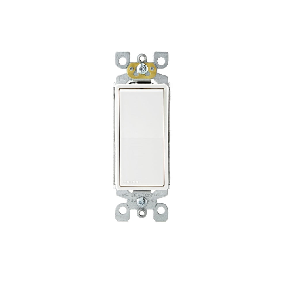 Leviton 05601-2AW 15 amps Single Pole AC Quiet Switch, White