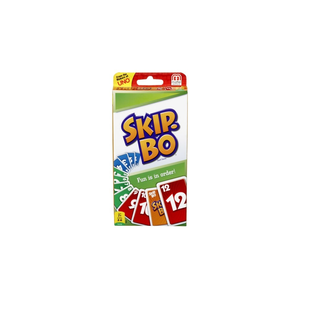 Mattel 42050 Games Skip-Bo Card Game, Multicolored