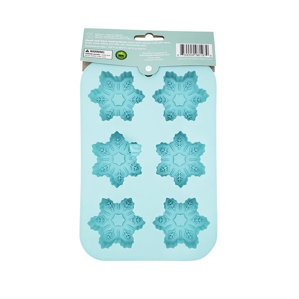 Handstand Kitchen BKS-SFKCUP Snowflake Cupcake Mold, Green