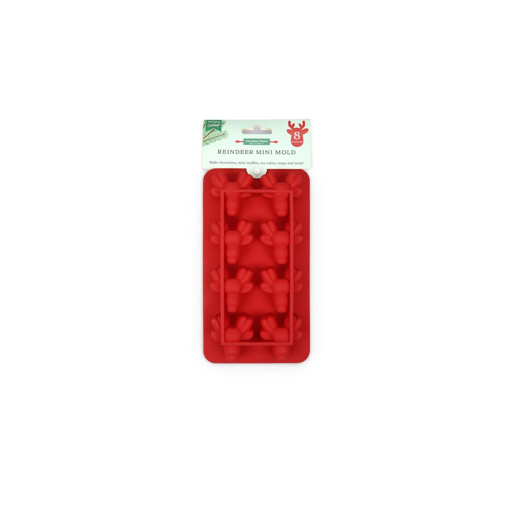 Handstand Kitchen BKS-RDRMINI Reindeer Mini Mold, Red