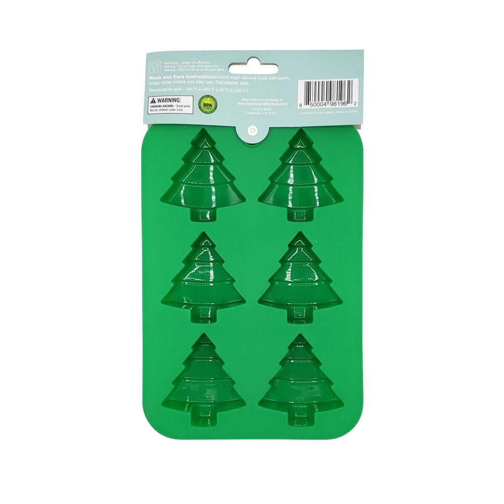 Handstand Kitchen BKS-TRCUP Holiday Tree Cupcake Mold, Green