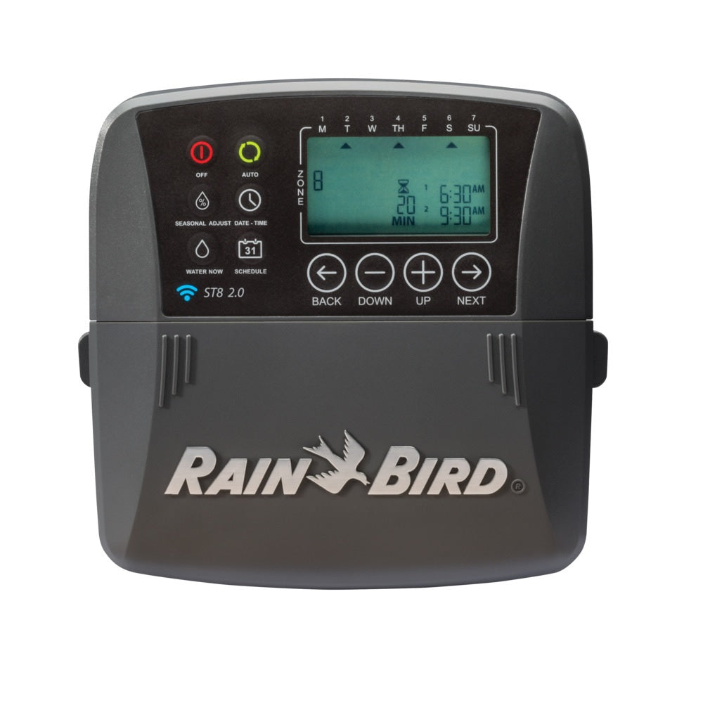 Rain Bird ST8I-2.0 Programmable WiFi Sprinkler Timer, Black