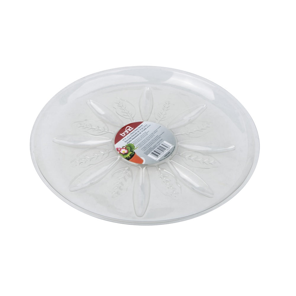 Bond CVS014HD Plant Saucer, Clear, Plastic