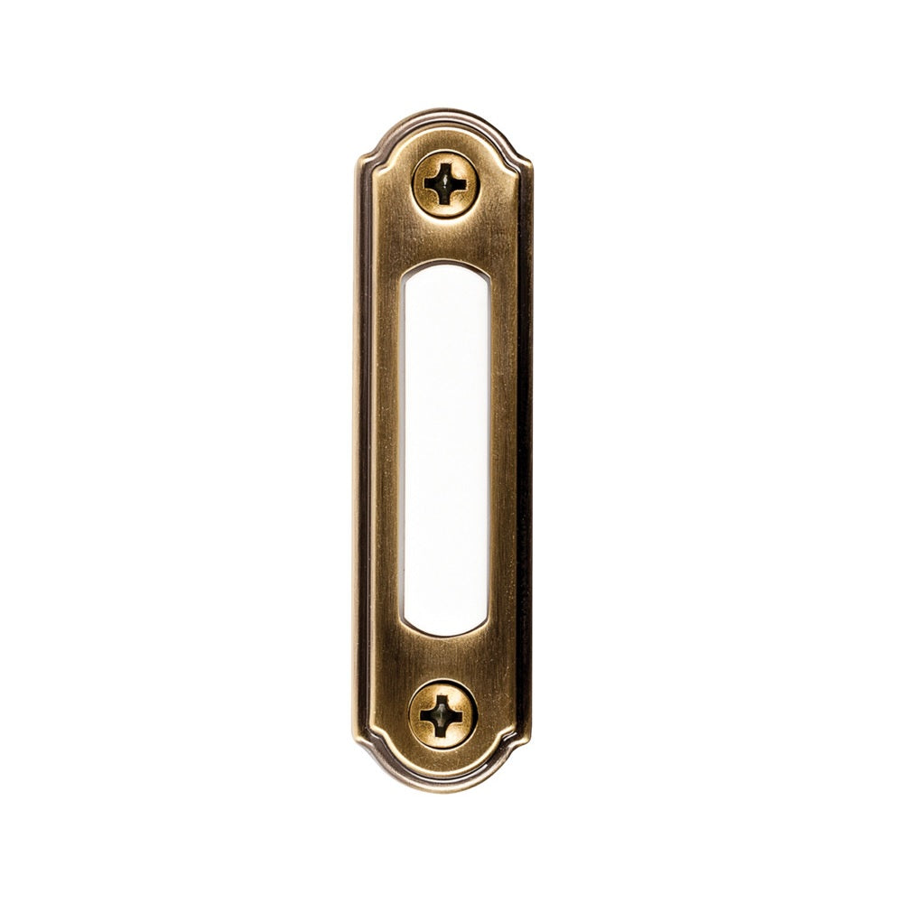 Heath Zenith SL-250-03 Doorbell Button Pushbutton, Metal