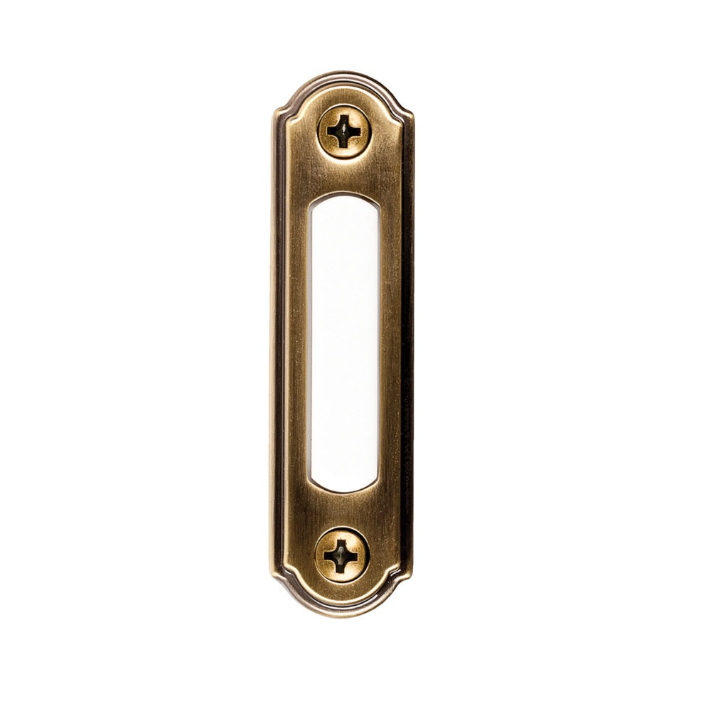 Heath Zenith SL-550-00 Doorbell Button Pushbutton, Metal