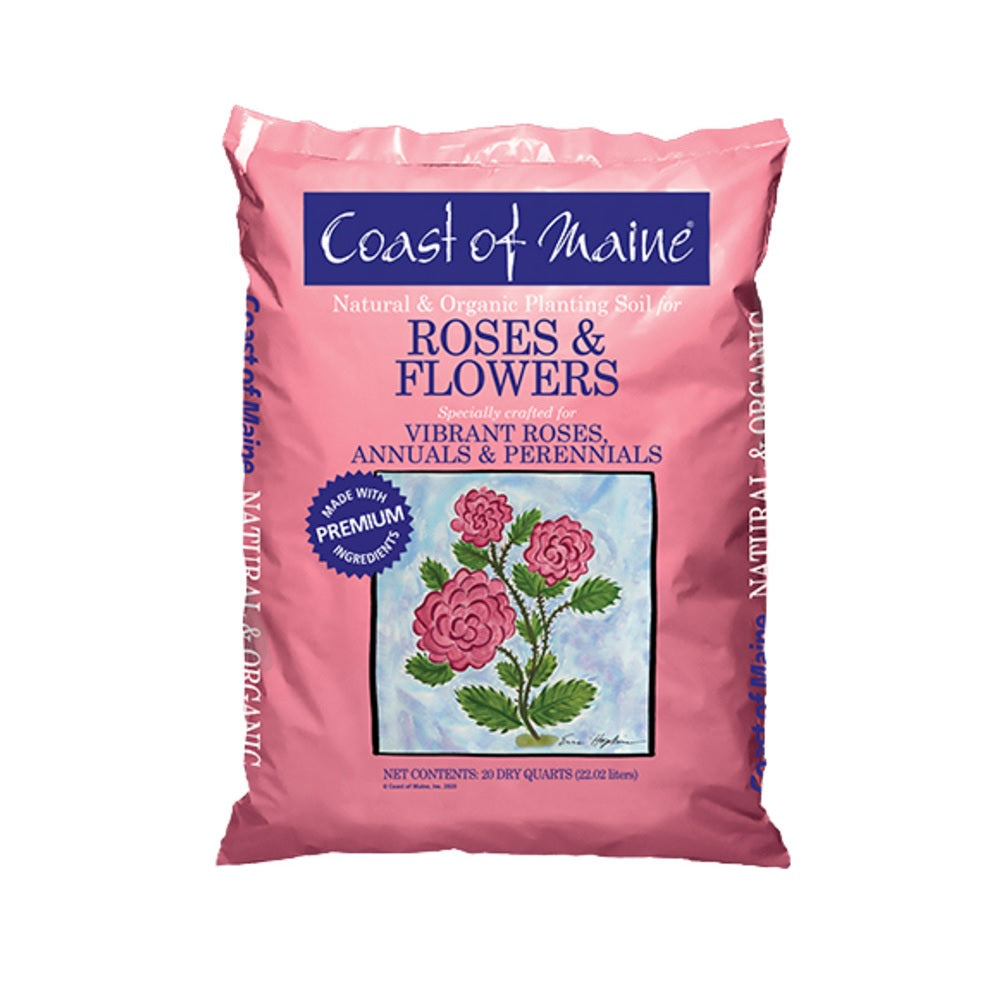 Coast of Maine 1CBRFS20QT Roses and Flowers Planting Soil, 20 qt