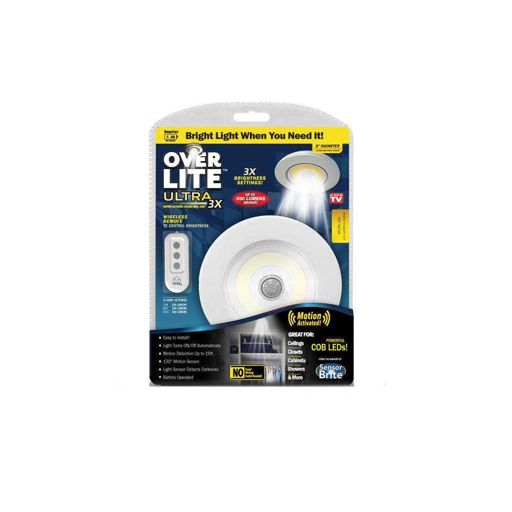 Over Lite Motion Activated Wireless Light, White, 1 pc