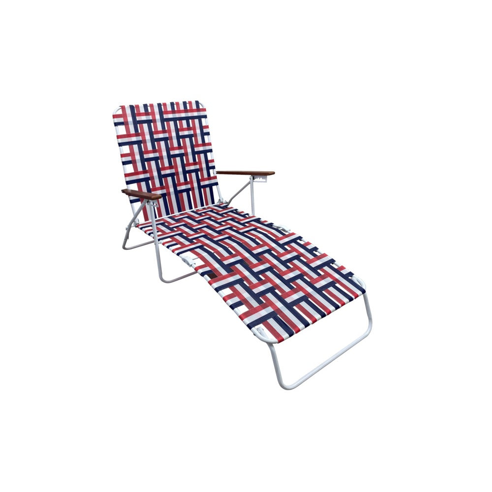 Seasonal Trends AC4012-RED Folding Web Lounge Chair, Steel