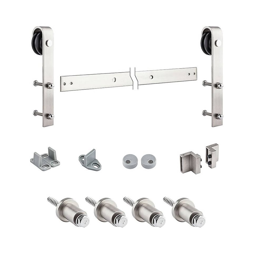 National Hardwar eN700-002/N186-966 Interior Sliding Door Hardware, Satin Nickel