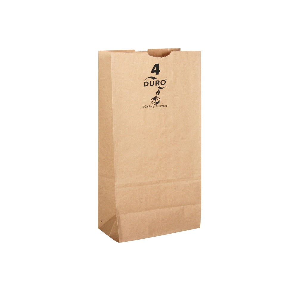 Duro 301034 Paper Shopping Bag, Brown, 500 pk