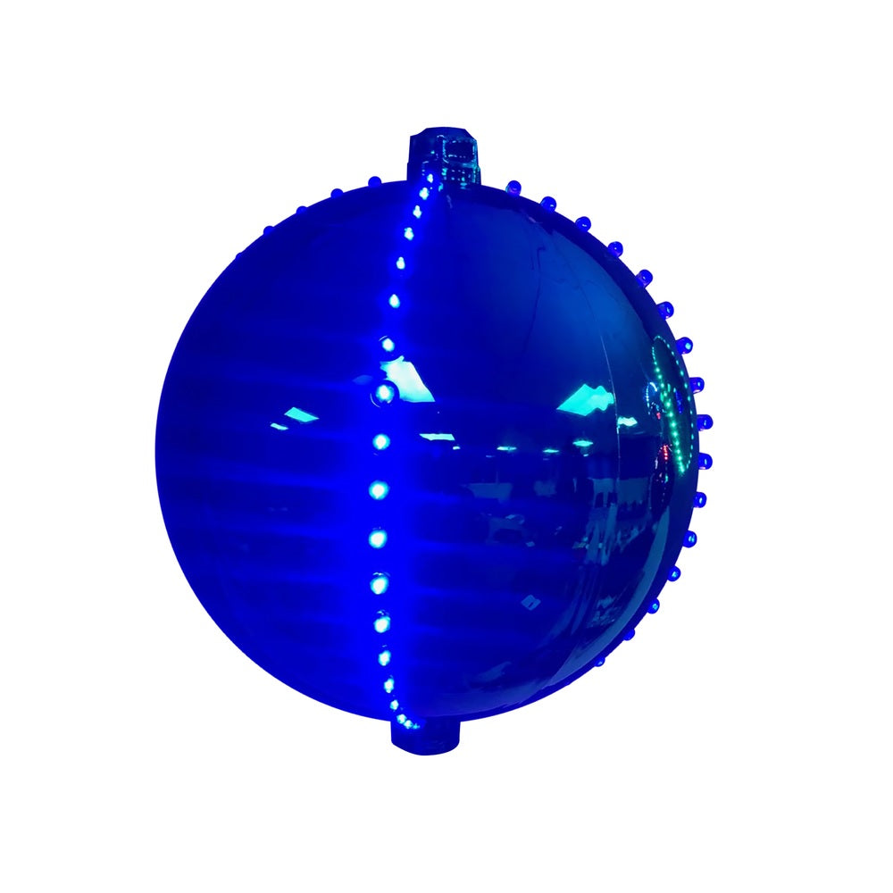 Celebrations ORN6-BLBL Lighted Ornament Hanging Decor, 6", Blue