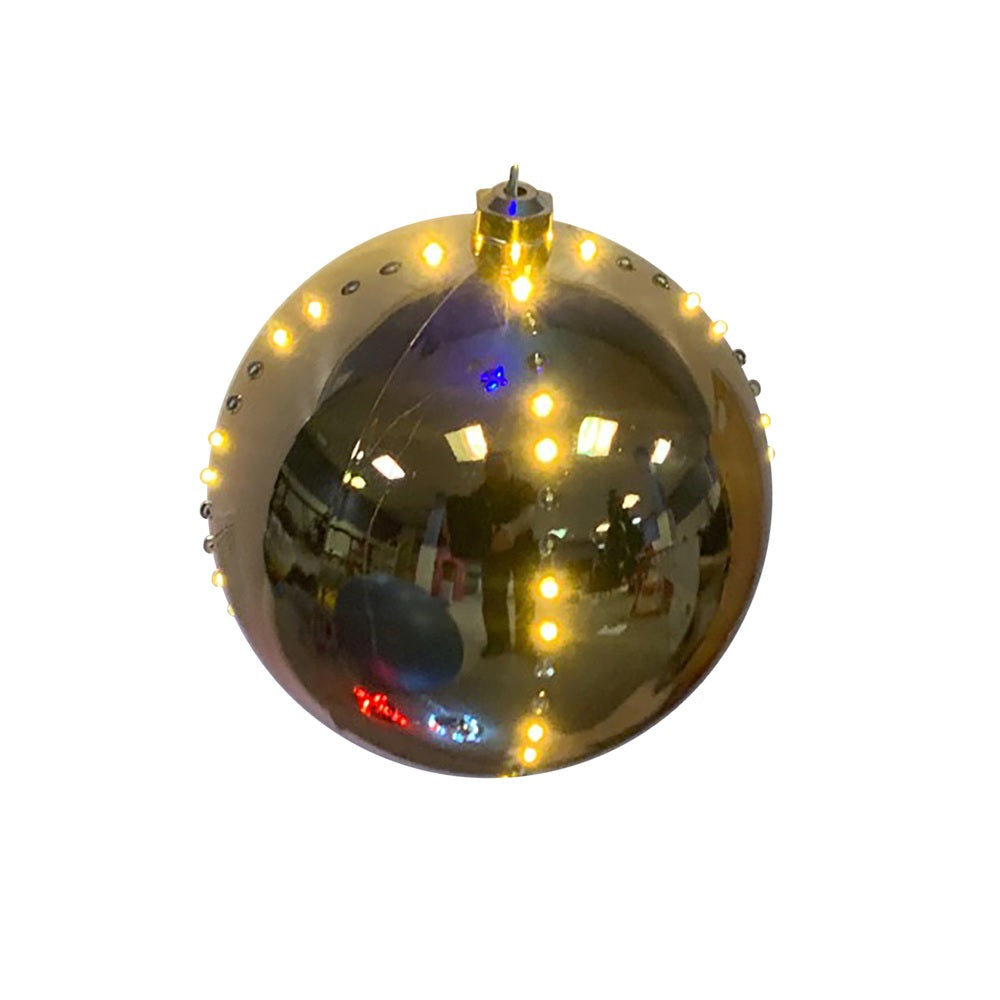 Celebrations ORN6-GDWW Lighted Ornament, 6", Clear/Warm White