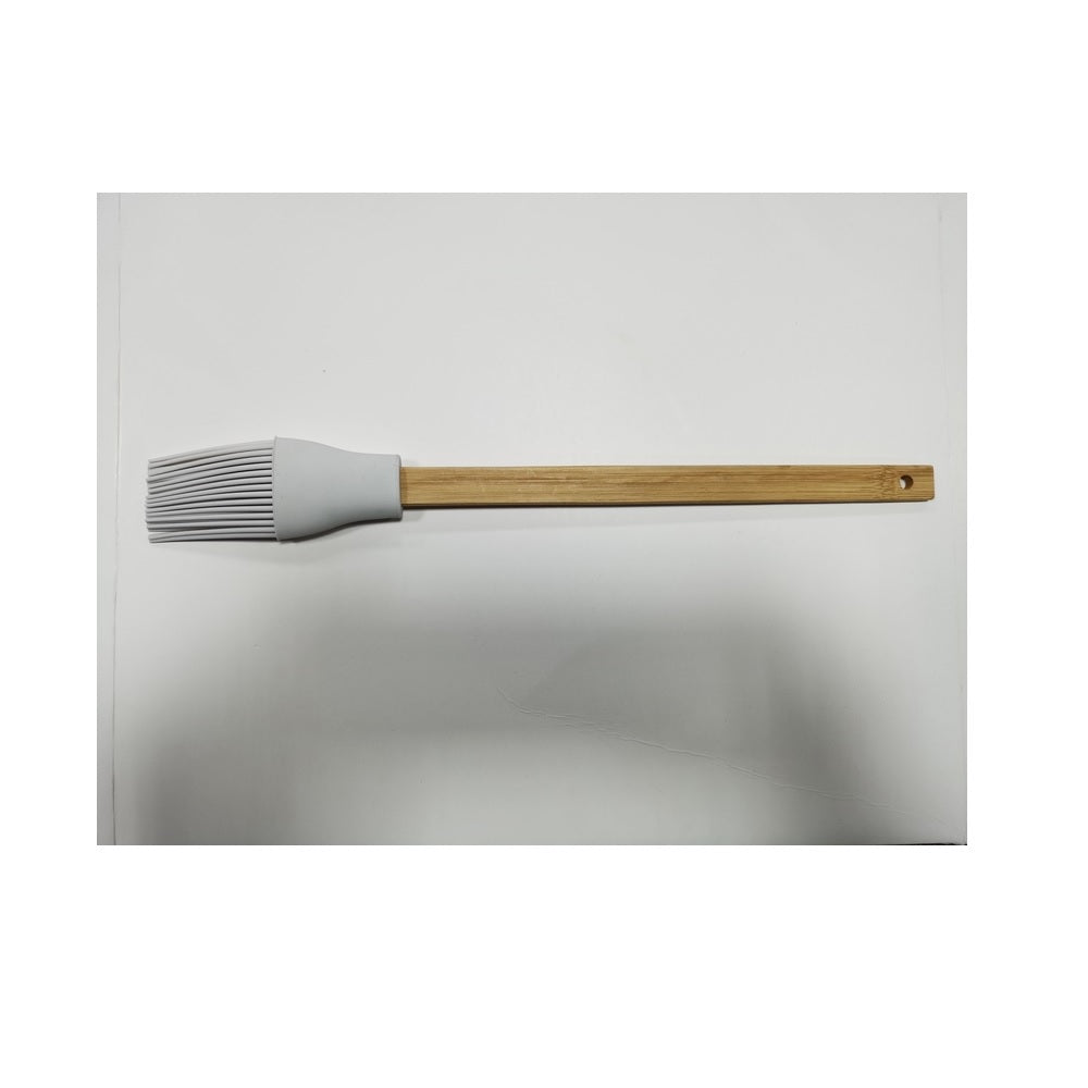 Home Plus HD0098 Basting Brush, Bamboo/Silicone, Gray
