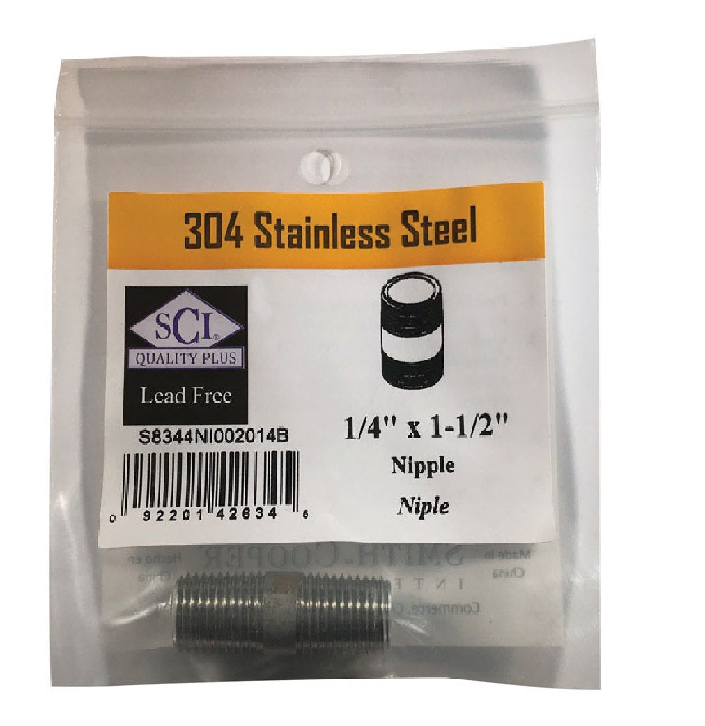 Smith-Cooper 4632100210 Stainless Steel MPT Nipple