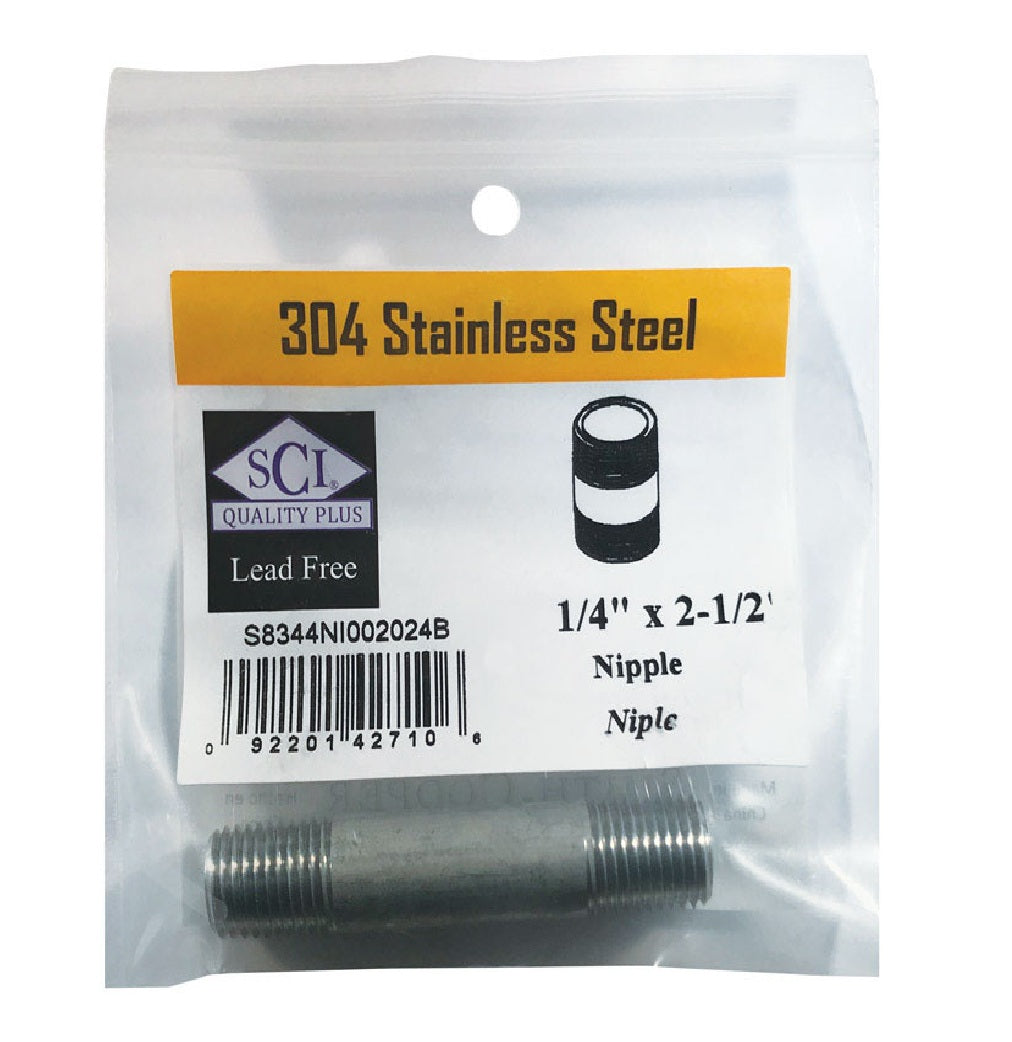 Smith-Cooper 4632100230 Stainless Steel MPT Nipple
