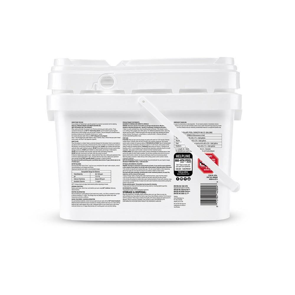 Hth 42040 Tablet Chlorinating Chemicals, 25 lb.