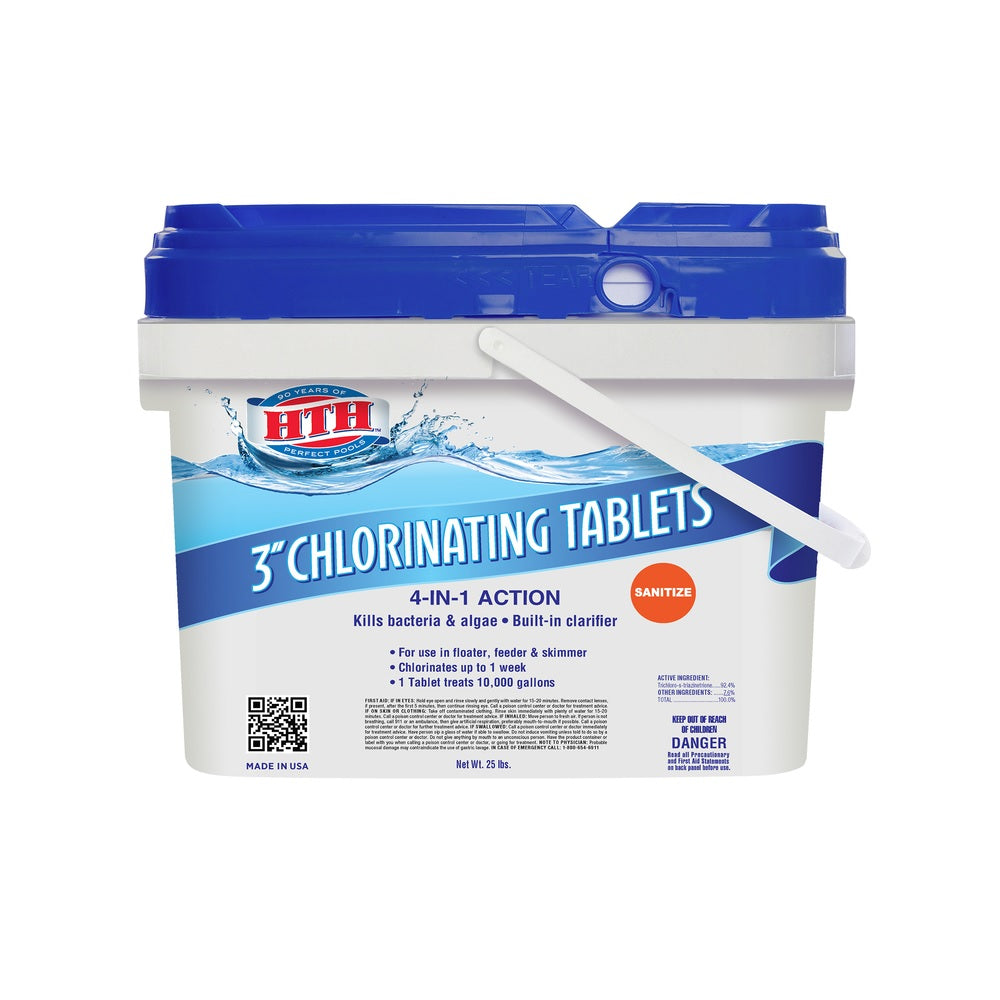 Hth 42040 Tablet Chlorinating Chemicals, 25 lb.