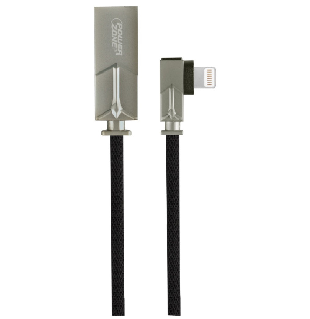 PowerZone T53-LIGHTNING Charging Cable, Black