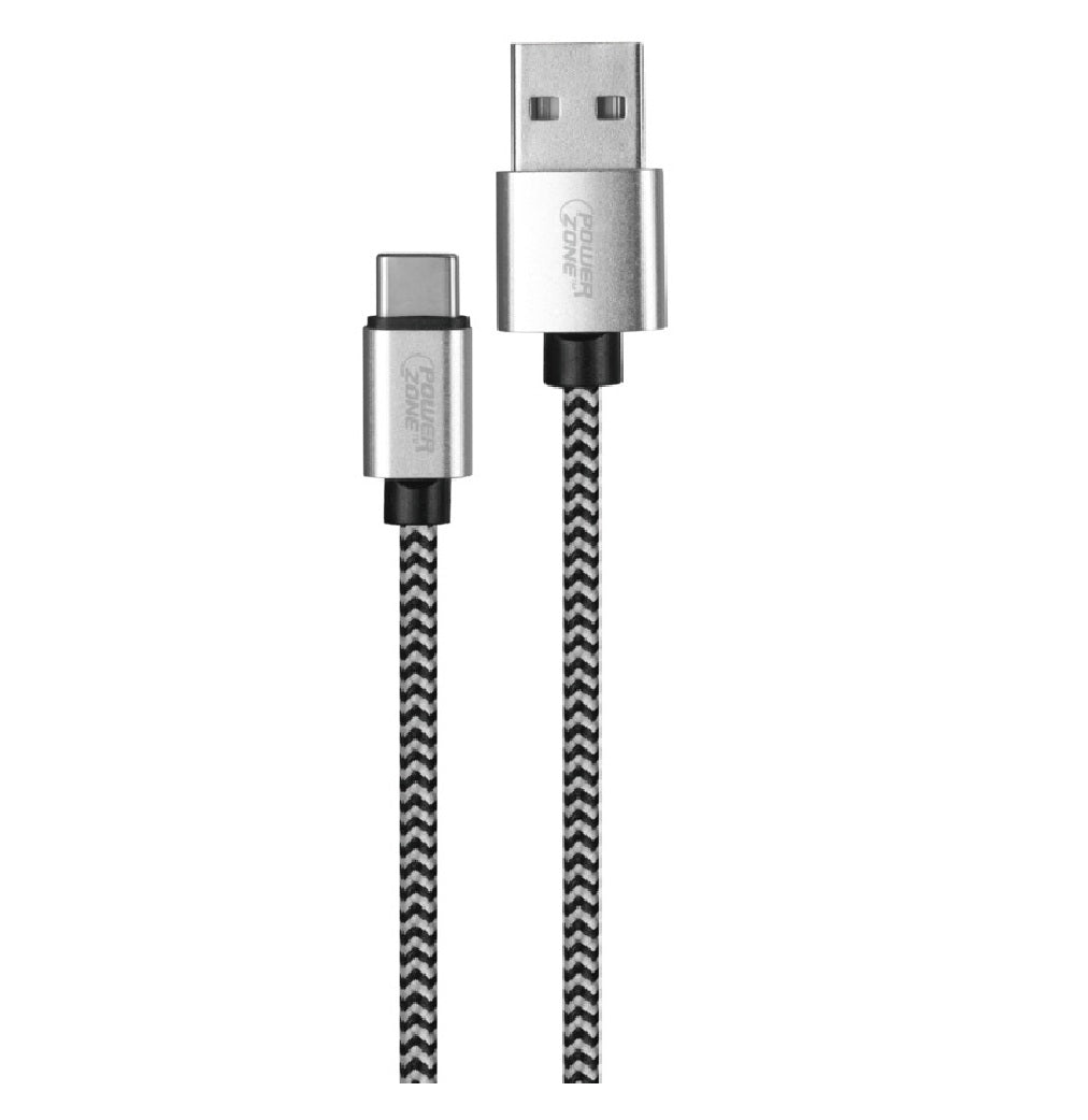 PowerZone KL-029X-1M-TYPE C Charging Cable, Aluminum Alloy