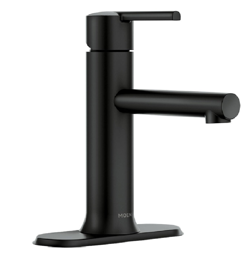 Moen 84770BL Arlys Single Handle Bathroom Faucet, Black