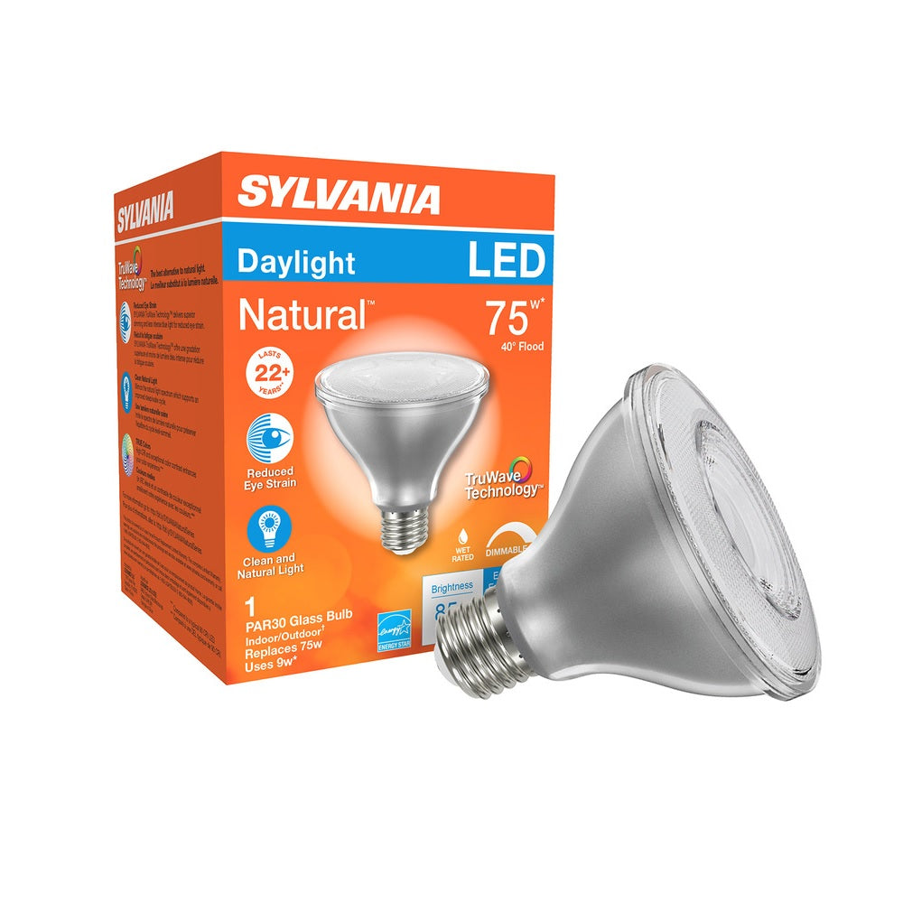 Sylvania 40917 PAR30 LED Light Bulb, 9 Watts