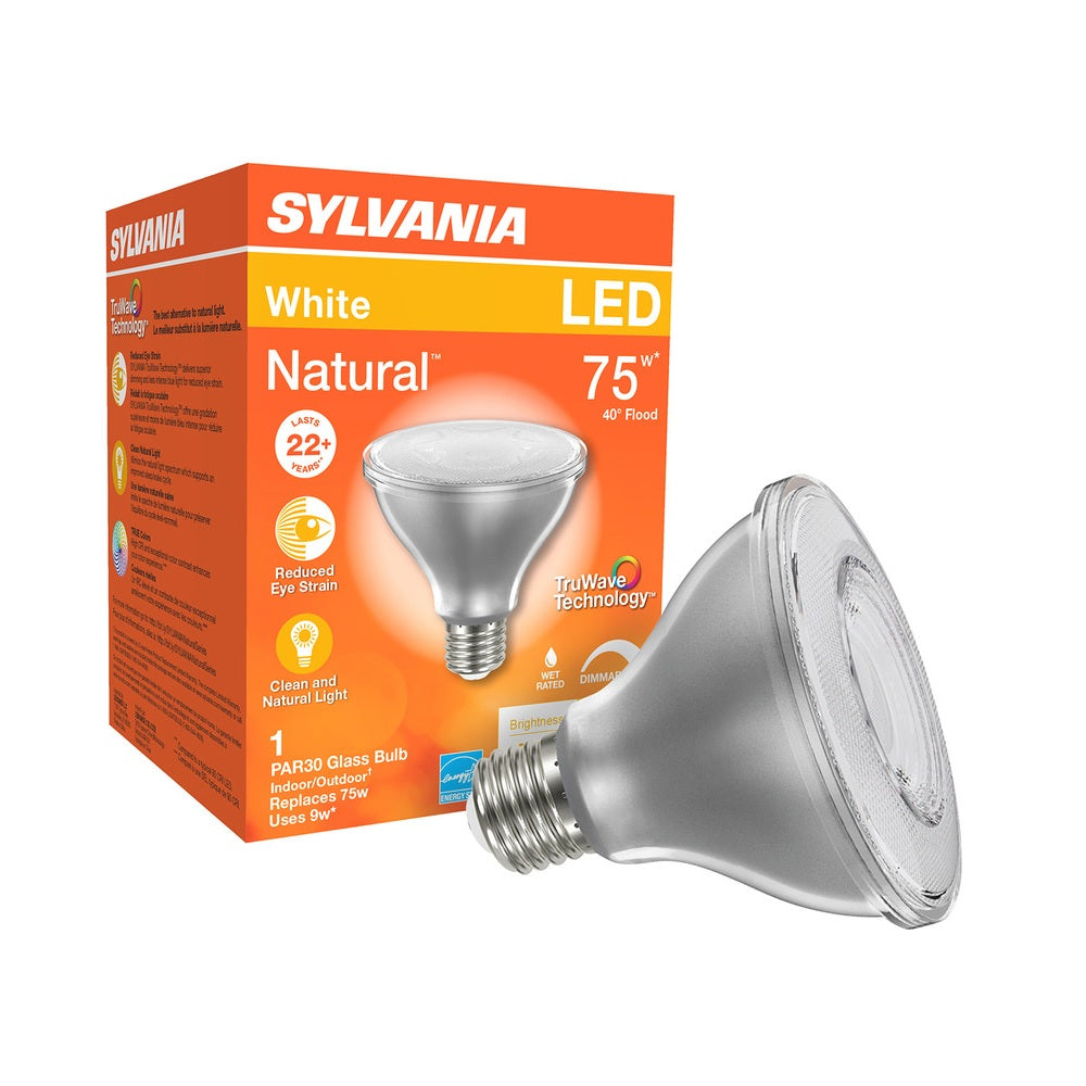 Sylvania 40916 PAR30 LED Light Bulb, 9 Watts