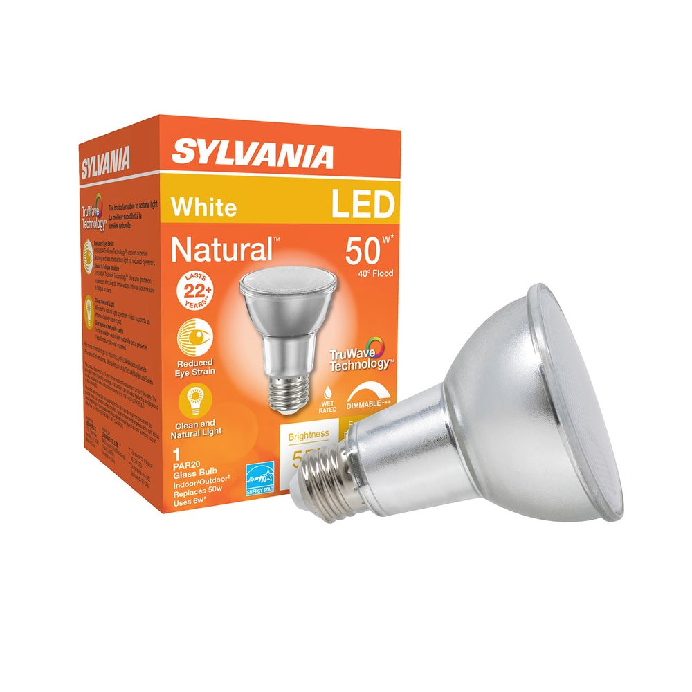Sylvania 40920 PAR20 LED Light Bulb, 6 Watts