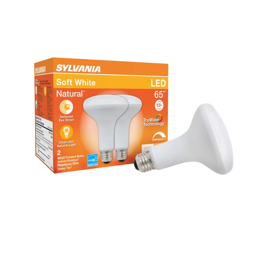 Sylvania 40728 BR30 LED Light Bulb, 7 Watts, 450 Lumens
