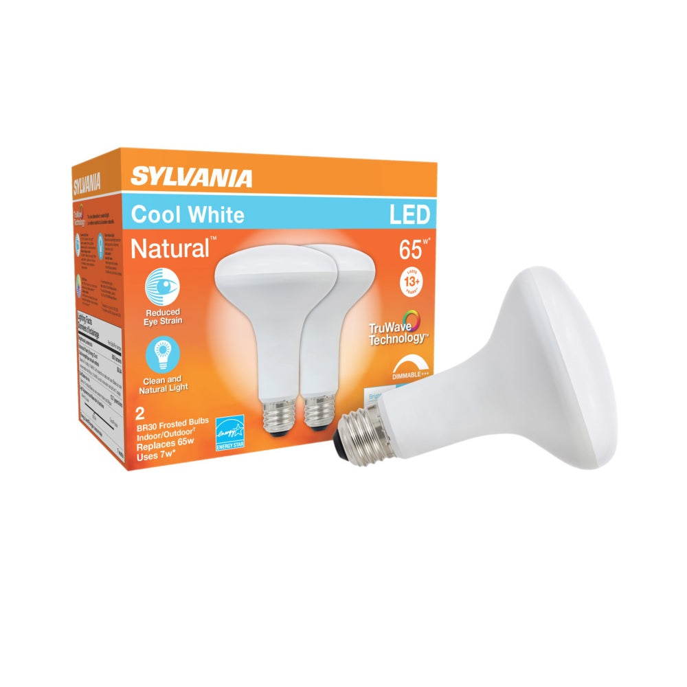 Sylvania 40832 BR30 LED Light Bulb, 7 Watts, 650 Lumens