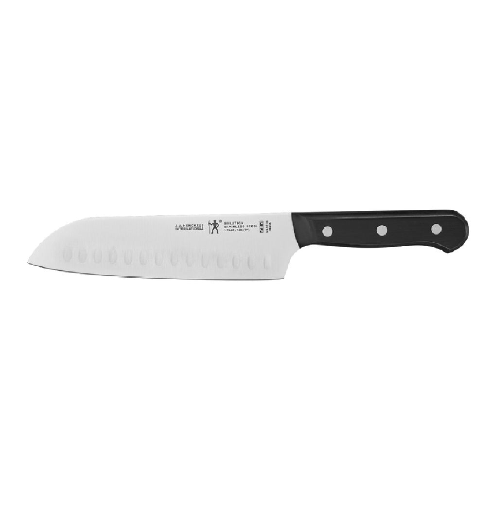 Henckels 17540-093 Stainless Steel Santoku Knife, Black/Silver