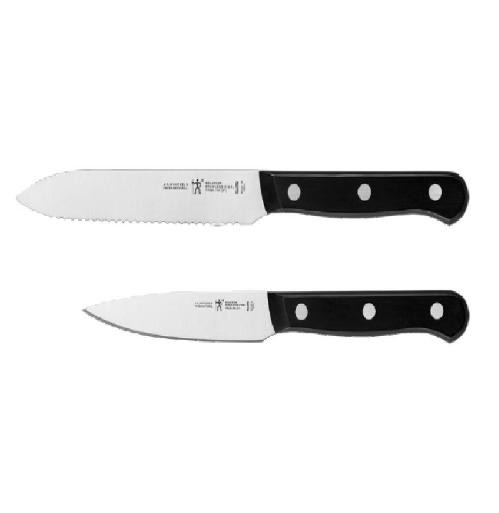Henckels 17552-011 Stainless Steel Utility Knife Set, Black/Silver