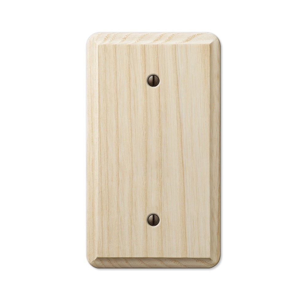 Amerelle 401B Wood Blank Wall Plate, Unfinished