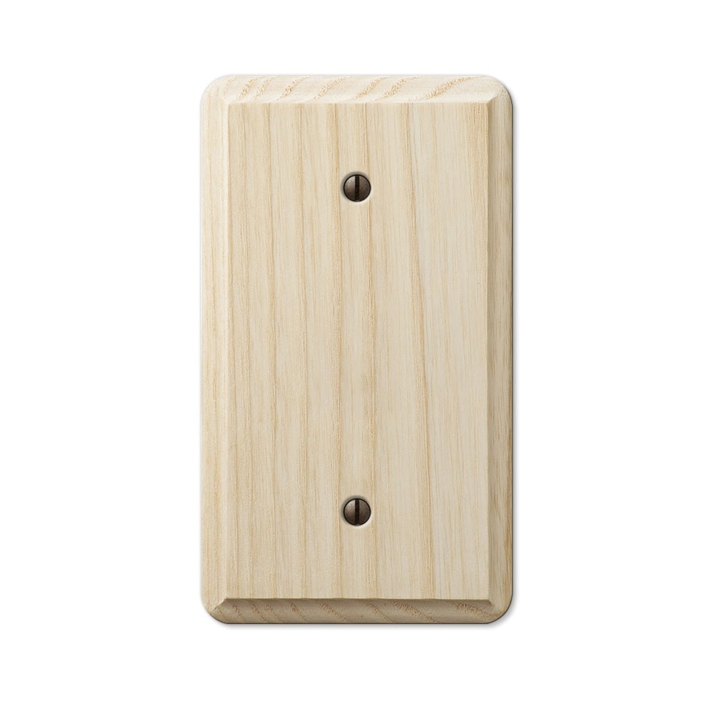 Amerelle 401B Wood Blank Wall Plate, Unfinished